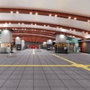 北陸新幹線敦賀駅のコンコースデザイン。天井は北前船の帆をイメージ。