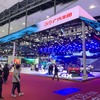 2022年広州モーターショーにおける広汽トヨタブースの様子。中国では市販されている『bZ4X』を重点的に推していた