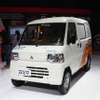 IIMS 2023の三菱ブースに出展されたミニキャブ・ミーブ