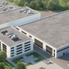 ベントレー初のEVの生産に向けた新施設の完成予想図
