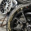 噴射後すぐにタイヤの汚れが浮き出てくる