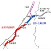 今回、IRいしかわ鉄道が認定を受けた区間（赤線部分）。