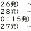 運休する臨時列車。
