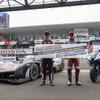 #8 TOYOTA GR010 HYBRID（左）とF.C.C. TSR Honda France（CBR1000 RR-R）の、4輪・2輪の耐久シリーズチャンピオンマシン