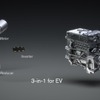 EV用の新開発電動パワートレイン「3-in-1