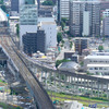 福島駅の下りアプロ―チ線を行く山形新幹線『つばさ』。
