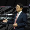 自ら登壇してXRT Conceptのプレゼンを行った三菱自動車工業の加藤隆雄代表取締役社長
