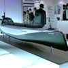 電気運搬船の大型モックアップ