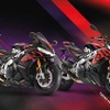アプリリア RSV4ファクトリー（左）/トゥオーノV4ファクトリー（右）、2023年モデル 新色タイムアタック