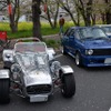 桜吹雪と名車の饗宴…オールドカーミーティングin清久さくらまつり
