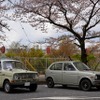 桜吹雪と名車の饗宴…オールドカーミーティングin清久さくらまつり
