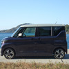 日産 デイズルークス ハイウェイスター Gターボ プロパイロットエディションのサイドビュー。