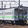 トイレ付きの150番台先頭のキハ143形普通列車。早朝と夜間には札幌でもその姿を見ることができる。