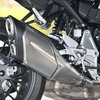 ホンダ CB1000R。マフラーは1本のサイレンサーに2箇所出口のある独特のデザインを採用