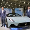 マセラティジャパン代表取締役兼アジアパシフィック地域統括責任者木村隆之氏(左)とマセラティジャパン業務執行取締役ジャパンジェネラルマネージャーの玉木一史氏