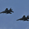 航空自衛隊新田原基地のF-15によるウエルカムフライト