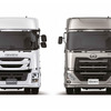 いすゞ ギガ トラクター（左）とUDトラックス クオン トラクター（右）