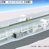 「上所駅」北側のイメージパース。