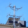 デジタル無線の基地局アンテナ。