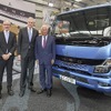 5月22日には現地で記念式典を実施。左からポルトガルのアントニオ・コスタ首相、MFTBCのカール・デッペンCEO、MFTEのアーネ・バーデンCEO