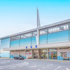 土佐くろしお鉄道宿毛線の終点・宿毛駅。同線では運行見合せの直前に土砂崩壊が発生した。
