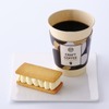 『スペーシアX』のカフェ「GOEN CAFÉ SPACIA X」で提供されるコーヒーとスイーツのイメージ。