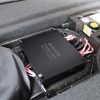 ラゲッジ前方のフロア下にある小物入れスペースを使ってヘリックスのDSPアンプであるV-EIGHT DSP MKIIをインストール。