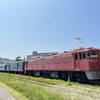 前からスユニ50 501、オハ36 125、オハフ33 364とつながったEF76 509。SGを搭載したため車体はED75 501より長い。2023年6月8日。