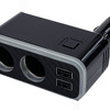 Kashimura・2連ダイレクトソケット 2USB-4.8A レインボーライト付き（KX-235）