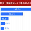 補助金はいくら貰えましたか？