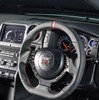 GT-R（R35）用ステアリング SS357-GTR（ナッパレザー×レッドステッチ）