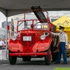 80年前の消防車が動いた！ 初の国産ポンプ車「ニッサン180型」レストア＆展示…東京国際消防防災展2023