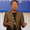 「GPP（Geo-Prediction Platform）」について説明するジオテクノロジーズの代表取締役社長（CEO）の杉原博茂氏