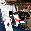 トーハツの3輪EV消防バイク、颯（東京国際消防防災展2023）