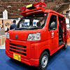 トーハツの軽4WD小型消防車デッキバンタイプ（東京国際消防防災展2023）