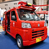 トーハツの軽4WD小型消防車デッキバンタイプ（東京国際消防防災展2023）