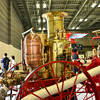 馬引き蒸気ポンプ（1860年製。東京国際消防防災展2023）