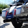展示されたハーレー「CVO」