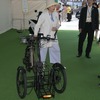 E-Tokyoキックオフを視察する小池都知事