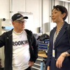 自民党・水素社会推進議員連盟の小渕優子会長に水素技術の可能性をレクチャーする豊田章男会長