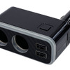 Kashimura・2連ダイレクトソケット 2USB-4.8A レインボーライト付き（KX-235）