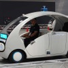 アイサンテクノロジーが出展した自動運転車「Milee」