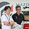マツダ毛籠社長とチーム代表前田氏