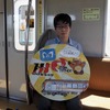 東京メトロ和光車両基地＆昭和鉄道高校探訪ツアー：ツアーオリジナルのヘッドマーク、原画作者の昭和鉄道高校2年生、鶴原想羽（つるはら・そう）さん
