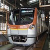 東京メトロ和光車両基地＆昭和鉄道高校探訪ツアー：17000系の行き先表示が、営業線では見られないMマーク＋東京メトロの文字