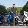 スズキ アドレス125 / アヴェニス125と筆者（西村直人氏）