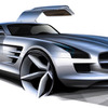 メルセデスベンツ SLS AMG…ガルウイングスーパーカーのインテリア初公開