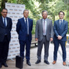 （左から）フィリップ・セトン駐日フランス大使、クリストフ・ガートナーForsee Power社取締役会議長兼CEO、大黒哲也三井物産株式会社代表取締役専務執行役員、東謙二郎Forsee Power 社日本マネージングダイレクター兼APAC営業統括責任者