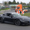 ポルシェ 911 GTSハイブリッド プロトタイプ エアロパッケージ（スクープ写真）