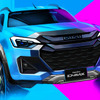 いすゞ D-MAX 改良新型のスケッチ（参考）